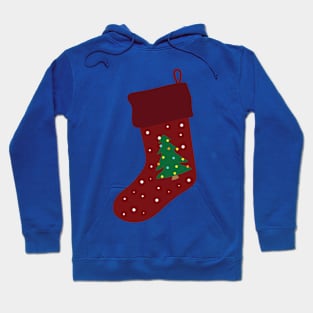 Christmas Stocking with tree Hoodie